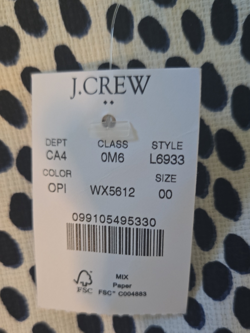 J. Crew Black and White Dot-Print Sleeveless Sheath Dress - Picture 4 of 4